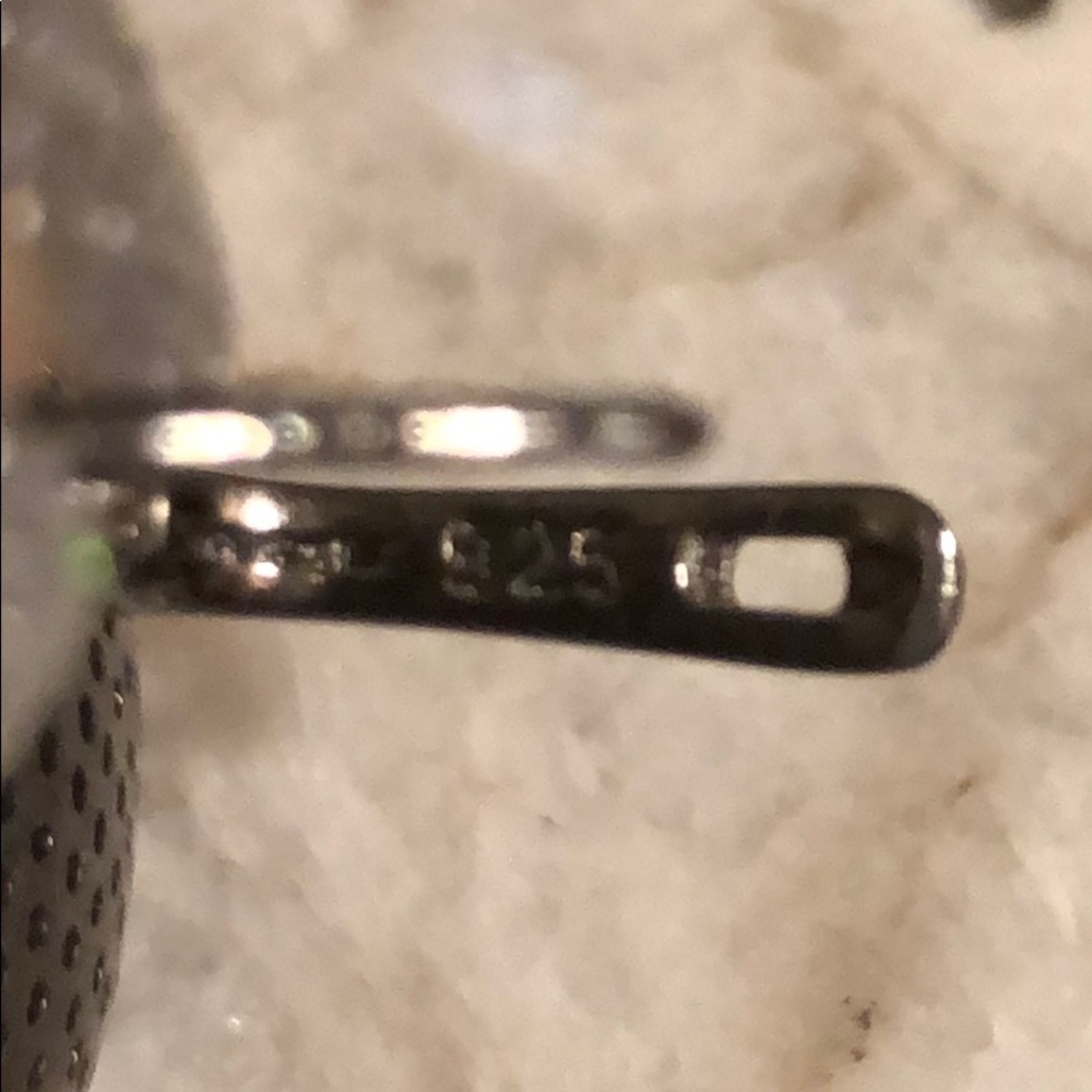 stunning amethyst CZ earrings Sterling Silver - Picture 7 of 7